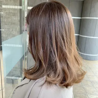 セミロング カラー HairDesign Azurのヘアスタイル