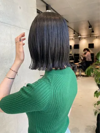 ミディアム ♥️ボブ/ブリーチ なしカラー/mahoのヘアスタイル