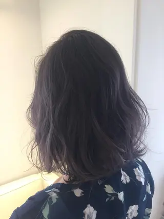 セミロング カラー パーマ ヘアアレンジ ✨ハイクオリティ✨ 山本香也のヘアスタイル