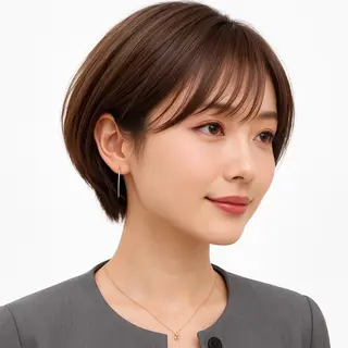 ショート カラー パーマ KAKKY/ショート レイヤー/千種/池下のヘアスタイル