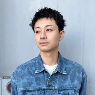 ショート パーマ メンズ ⚾️横浜メンズカット 阿部龍馬🍺🍔のヘアスタイル
