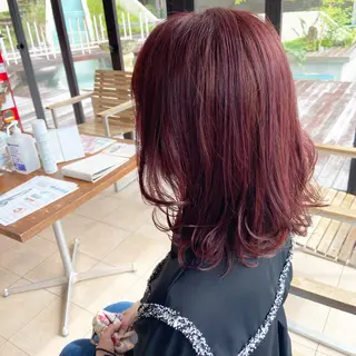 ミディアム カラー 髪質改善 yuikaのヘアスタイル