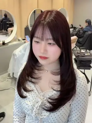 小顔×韓国レイヤー/ 骨格診断/Rikuのヘアスタイル