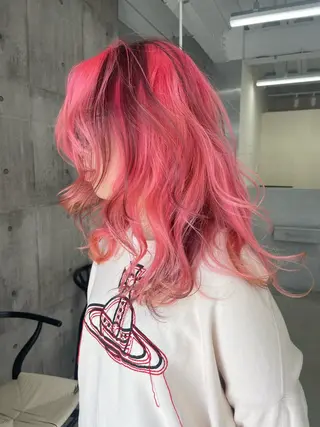 セミロング カラー 錦 茉李 @lm.mari03のヘアスタイル