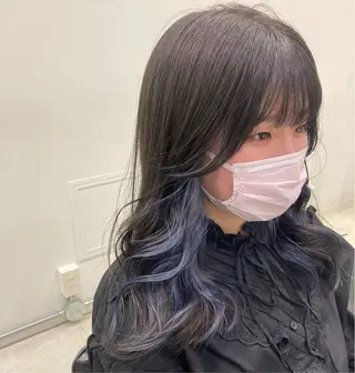 カラー 💖ブリーチなし透明 感💖ASAHIのヘアスタイル