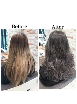 ロング 新宿 木下拓哉のヘアスタイル