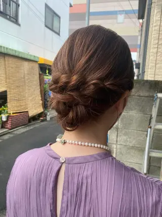 ミディアム ヘアアレンジ pep natsumiのヘアスタイル