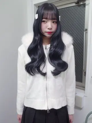 ロング カラー カットモデル大募集 IDE AYANEのヘアスタイル