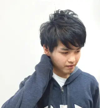 ショート パーマ メンズ カッサスパ はなのなのヘアスタイル