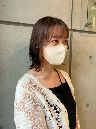 ミディアム 透明感カラー人気 ナンバーワンMIYUのヘアスタイル