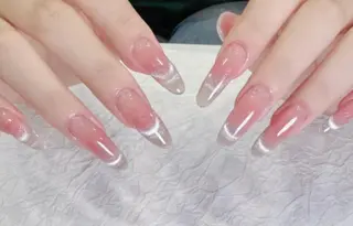 ネイル By moonネイル 🌷ワンホン/韓国風のネイルデザイン