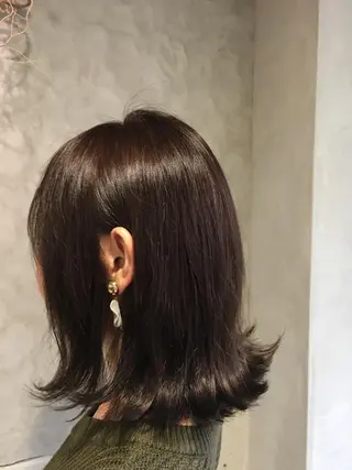 ミディアム カラー 落合 優樹のヘアスタイル