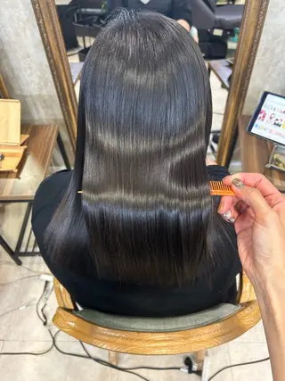 セミロング カラー パーマ AnFye forprcoのヘアスタイル