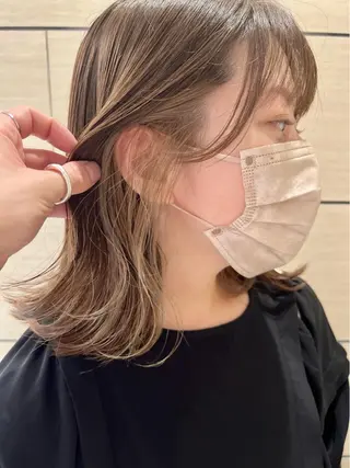 ミディアム 三輪 恭平のヘアスタイル