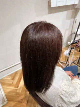 セミロング カラー 🌞レイヤー×カラー 前川那津美🌞のヘアスタイル