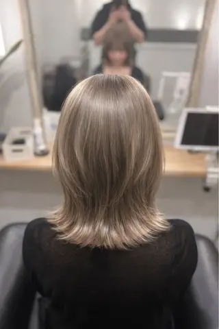 ミディアム 白鳥 正孝のヘアスタイル