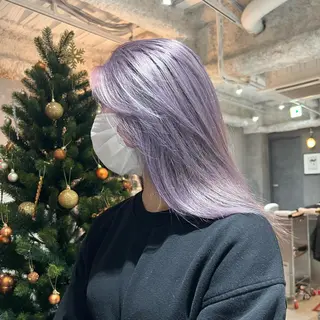 ロング カラー ヘアアレンジ three Natsumeのヘアスタイル