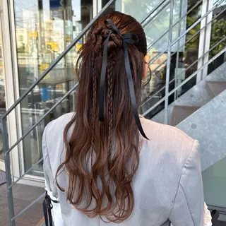 ロング 西村 清花のヘアスタイル