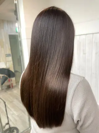 セミロング ヘアアレンジ パーマ カラー 【ヘアケア特化型】 newi天王寺のヘアスタイル