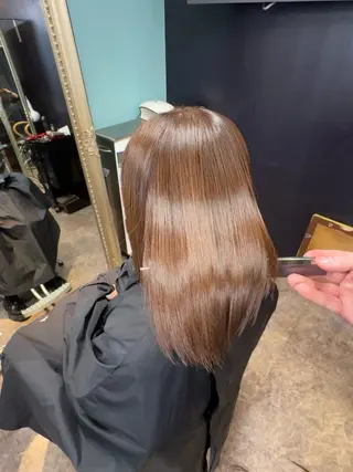 ミディアム カラー 店長 ハイトーン× 髪質改善/舘野 涼太のヘアスタイル