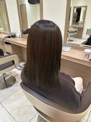 セミロング 韓国レイヤー🇰🇷 Hiiro💜のヘアスタイル