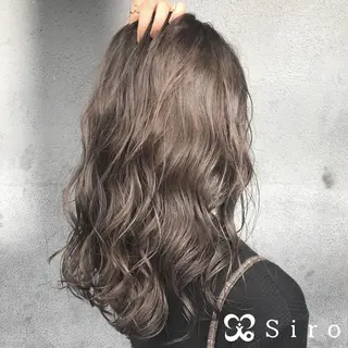 ロング カラー 韓国レイヤーカット 🧸ベージュカラーのヘアスタイル
