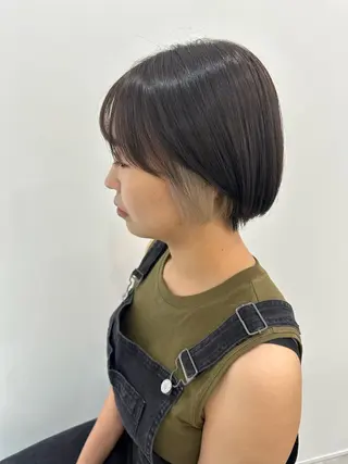 ショート カラー レイヤー/ナチュラル 💐nao.のヘアスタイル