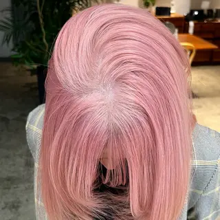 カラー ウルフ/レイヤー/ ブリーチカラーのヘアスタイル