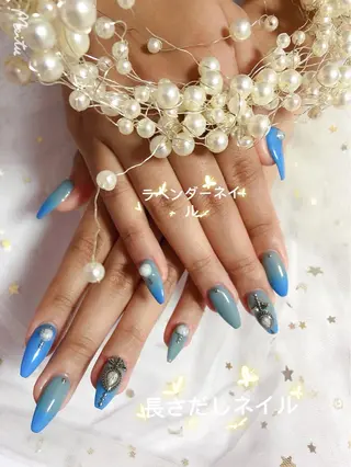 ネイル ラベンダー💖日暮里 ルル💖ネイルのネイルデザイン