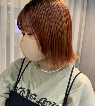 ショート カラー ヘアアレンジ ハイトーン/透け感 カラー🎀真香のヘアスタイル
