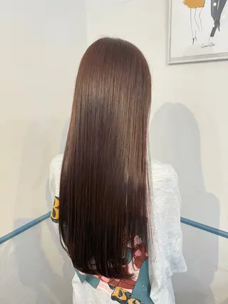 ロング カラー 柴原 杏梨のヘアスタイル