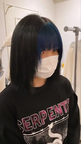 ミディアム カラー 前橋 姫奈のヘアスタイル