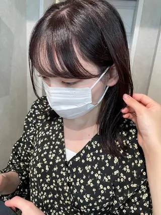 ミディアム カラー ナチュラル透明感🌱 小山美樹子のヘアスタイル