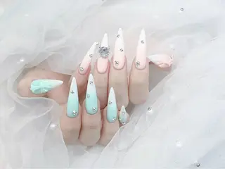 ネイル MoMoA Nail ネイル長さ出し専門店のネイルデザイン