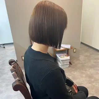 ショート カラー パーマ/透明感カラー 元町🌱takutoのヘアスタイル