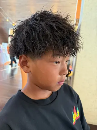 ショート パーマ メンズ イーストハムネオ高木 亮人🌿のヘアスタイル
