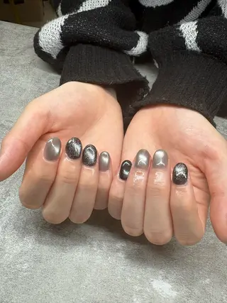 ネイル パラジェルフィルイン マグネット/倉持のネイルデザイン