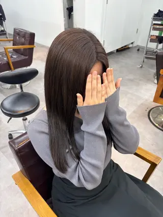 セミロング カラー ゆ いのヘアスタイル