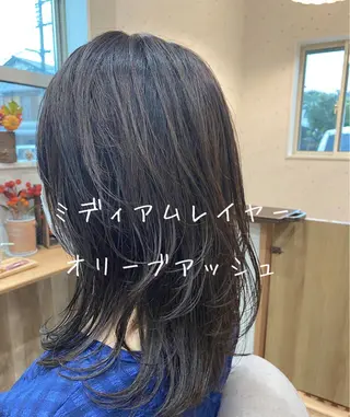 ミディアム カラー NOPPO 和泉市 美容室/奥村 飛鳥のヘアスタイル