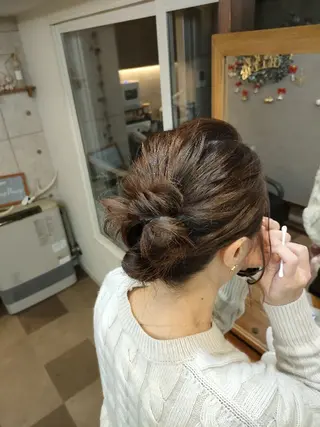 ヘアアレンジ ミディアム HempBeauty 浅野アサミのヘアスタイル