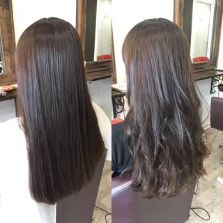 ロング カラー 松本 亮のヘアスタイル