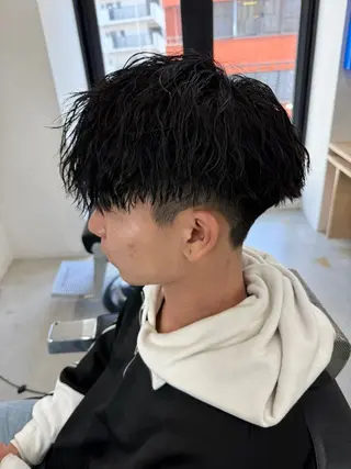 ショート パーマ ヘアアレンジ メンズ 亀井隆汰/メンズ専門 パーマ特化美容師のヘアスタイル