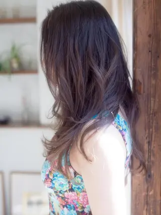 セミロング INCE HAIR 竹牟礼翔のヘアスタイル