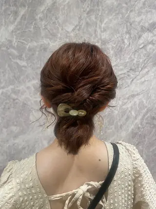 ショート ヘアアレンジ 【銀座】ヘアセット& イメコンSharmeのヘアスタイル