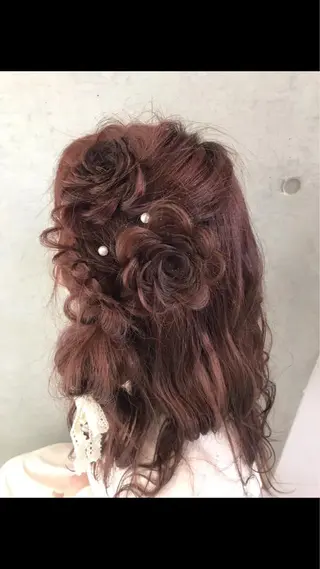 ロング ヘアアレンジ すぐ巻ける縮毛矯正 🍀勝倉　麗のヘアスタイル