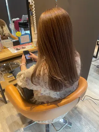 セミロング 髪質改善/ブリーチ 田代 龍我のヘアスタイル