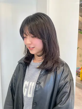 セミロング 狩野 羅夢のヘアスタイル