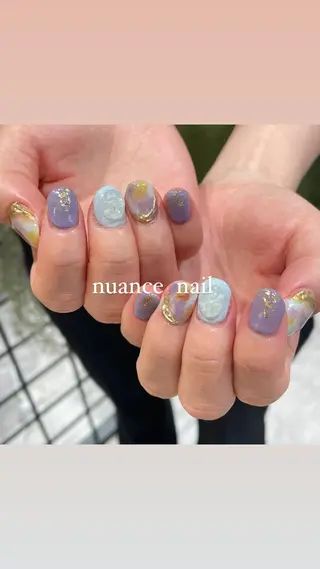 ネイル 淡色ネイル 🎀moeのネイルデザイン