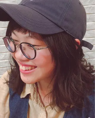 ミディアム 伊藤 さやかのヘアスタイル