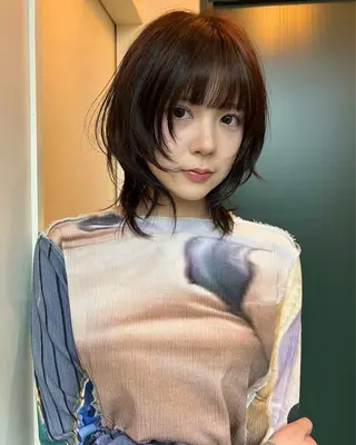 ミディアム カラー ハイトーンカラー/ さらさのヘアスタイル